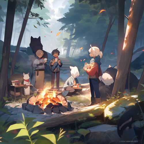 Friends Working Cooperatively on Construction