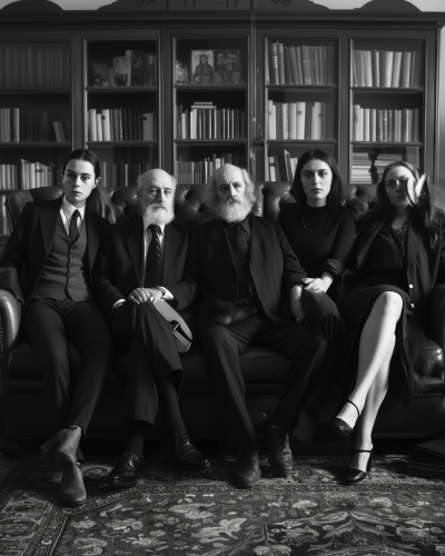 Friends sharing stories by the fire