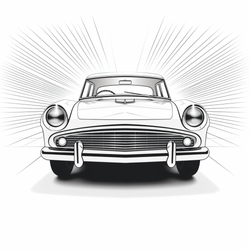 Black and white auto assistance vector