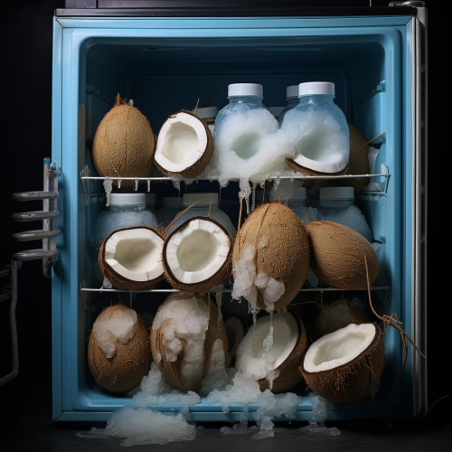 Frozen Coconut Fridge Image