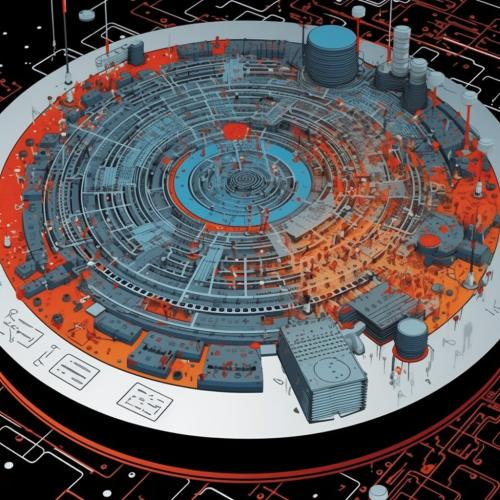 Detailed engineering schematic of frozen pepperoni pizza