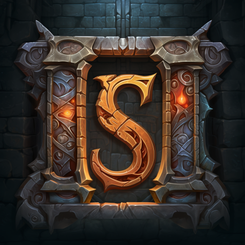 Letters F and S in frame