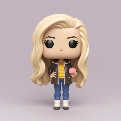 Funko Pop Friends Phoebe Vector Art