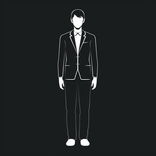 Logo with a person showcasing two contrasting personalities