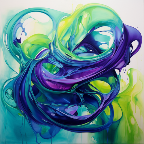 Beautiful fusion of colorful lines