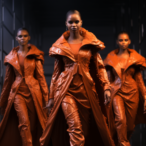 High Fashion Show with Fire Inspiration