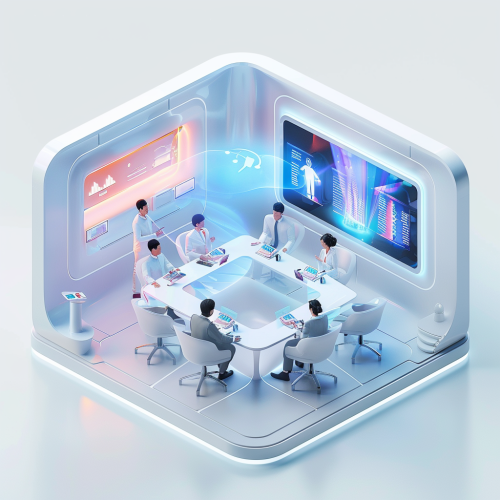 Future tech meeting room presentation Future tech meeting room presentation
