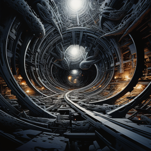 Futuristic Dark Energy Artwork