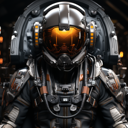 futuristic pilot spaceship cockpit image