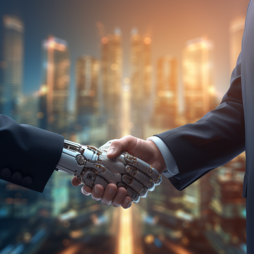 Illustration of futuristic approval and agreement