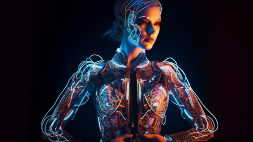 Stunning Bohemian Fashion Model Pose