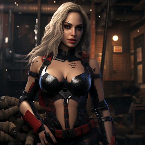 Hyper-realistic Gal Gadot as Harley Quinn