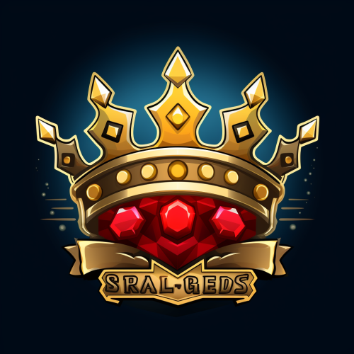 Gaming Channel Logo with Crown and Laurel