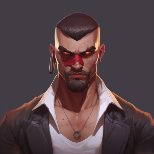 Gangster Capo Male Portrait