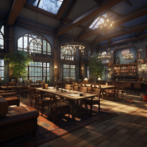 Stylish community gathering room design Stylish community gathering room design