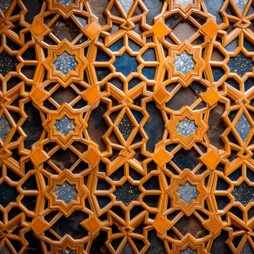 Beautiful geometric Moroccan pattern design
