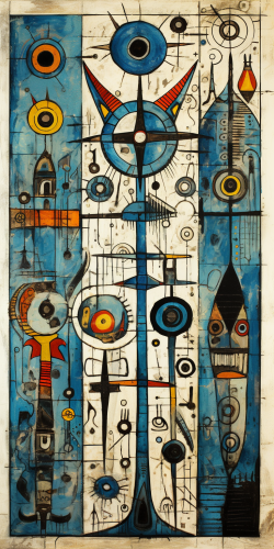 Geometric Neuronal Medieval Celtic Art by Picasso