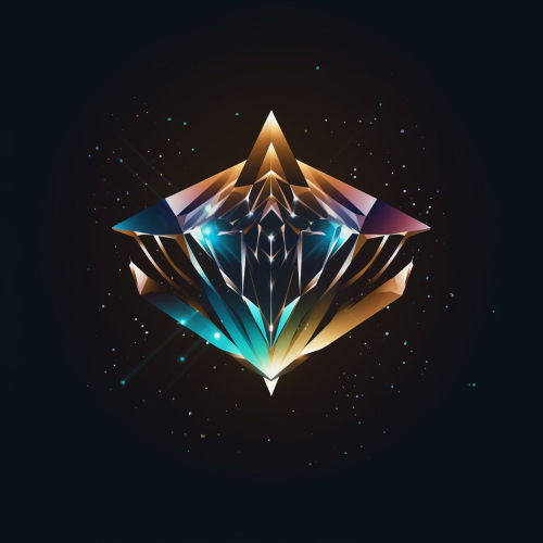 Sparkling geometric logo design