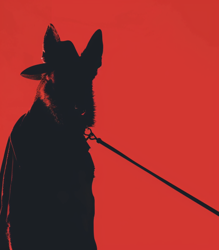 German Shepherd Mafia Gangster Dog