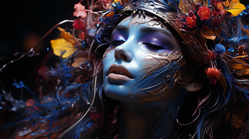 Glitch texture in East Maui scenery