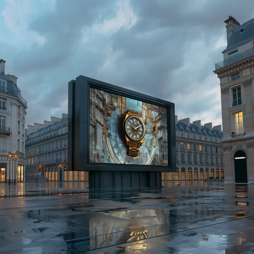 glitching wrist watch big screen