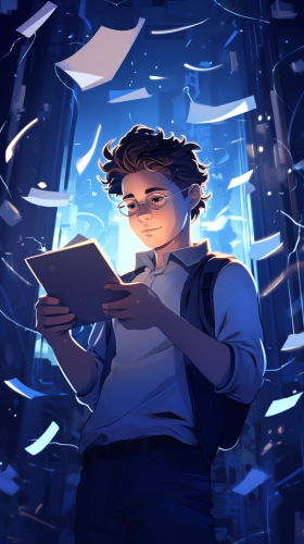 Glowing iPad in Documents