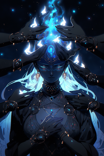 Goddess with Multiple Arms Theatrical Mask Queencore