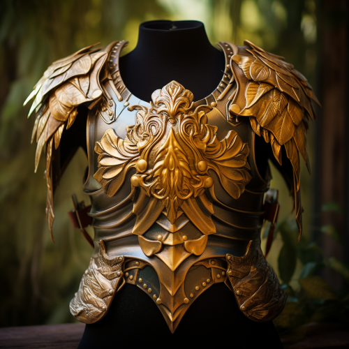 Authentic gold Hoplite Cuirass armor