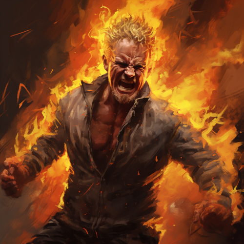 Gordan Ramsey and Guy Fieri boxing in hell