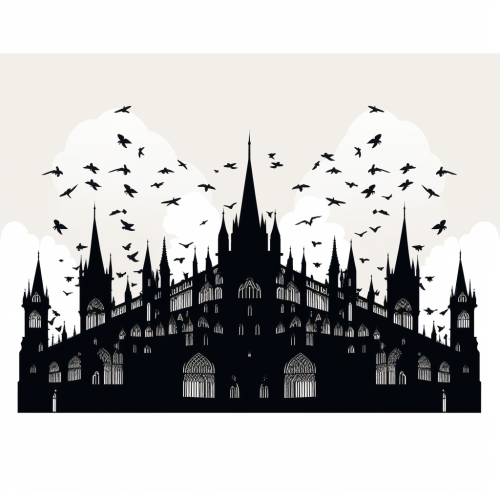 Gothic Building Silhouette