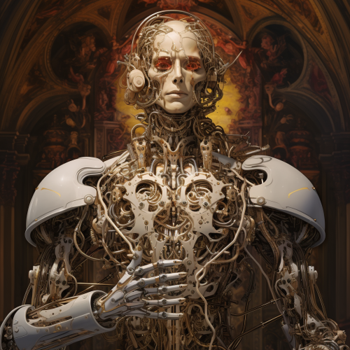 Gothic Renaissance AI God Art