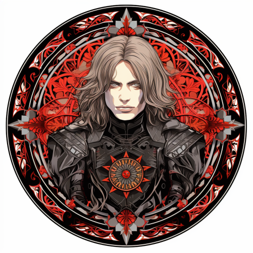 Gothic Winter Soldier in Art Nouveau Style