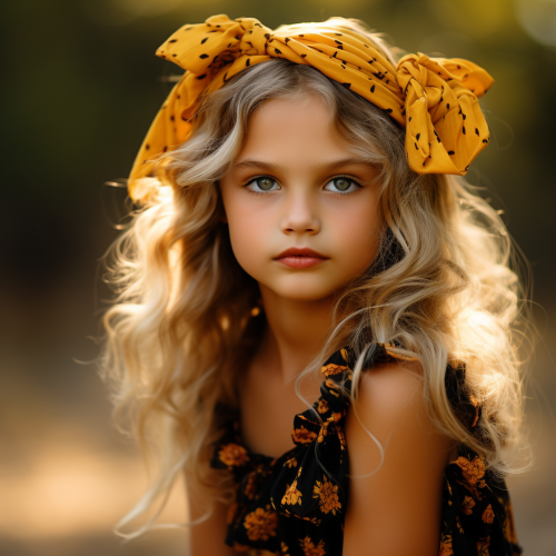 Fashion model Gracie posing outdoors