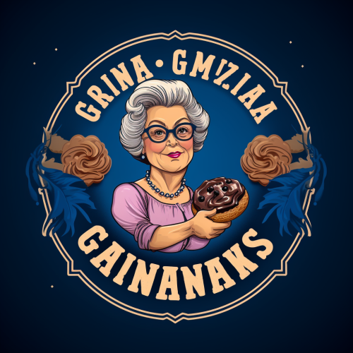 Logo of grandma baking cookies
