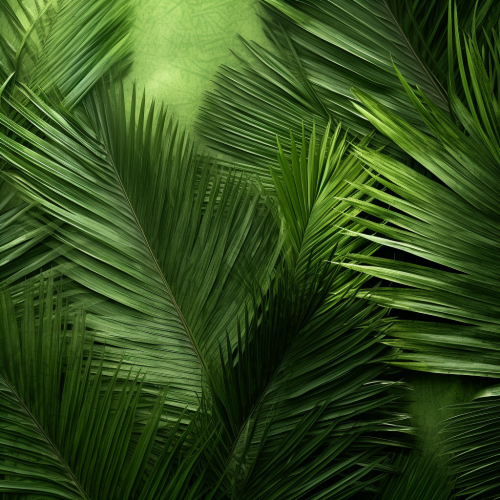 Simple Green Textured Tropical Background