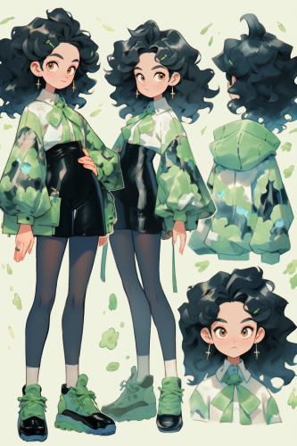 Highly Detailed Green Stop Sign Character Design