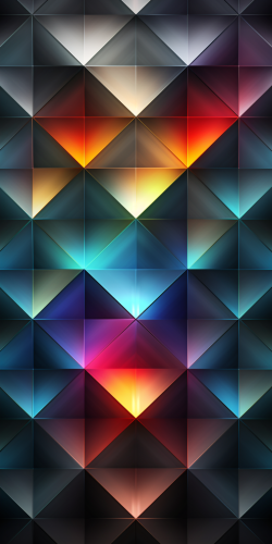 Abstract rhombus background with colorful glow elements