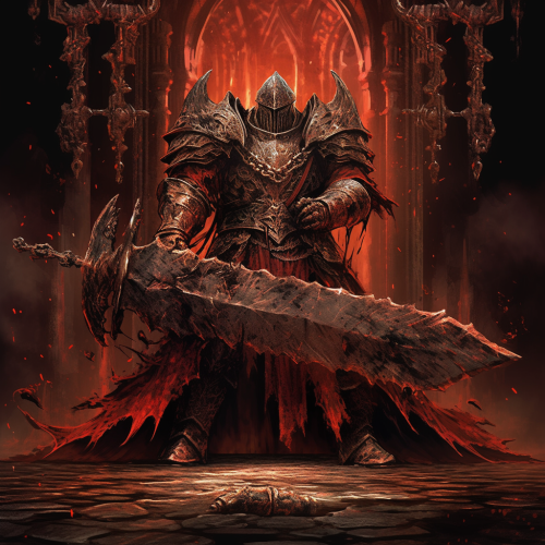 Ominous Brutal Executioner Anime Art