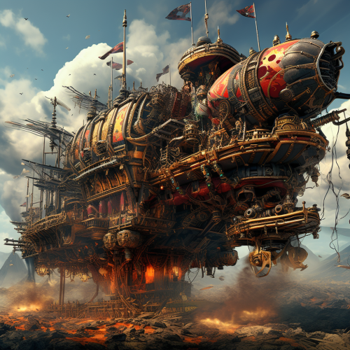 Magnificent Dwarven Battle Airship Image