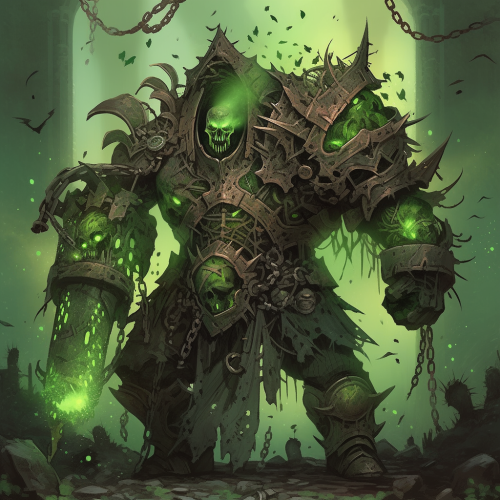 Enhanced Aetherpunk Chaos Warrior of Nurgle