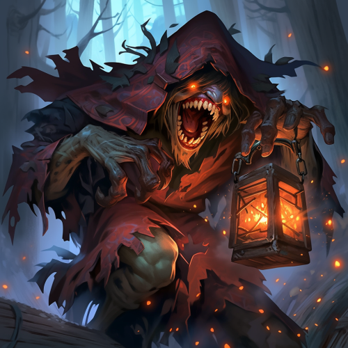 Grimdark mystic Baba Jaga artwork