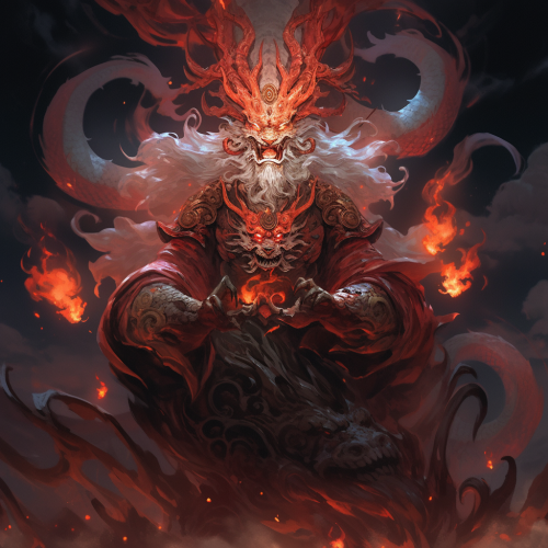 Grimdark Mystic Elder Solar Loong Anime Image