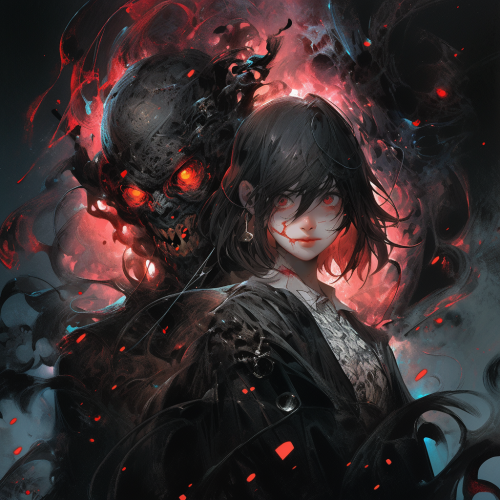 Beautiful girl possessed by a vengeful onryō  ?
