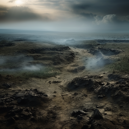 Dark magical atmosphere battle