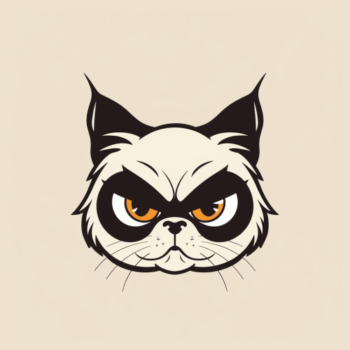 Grumpy Chubby Cat CindyCat Logo