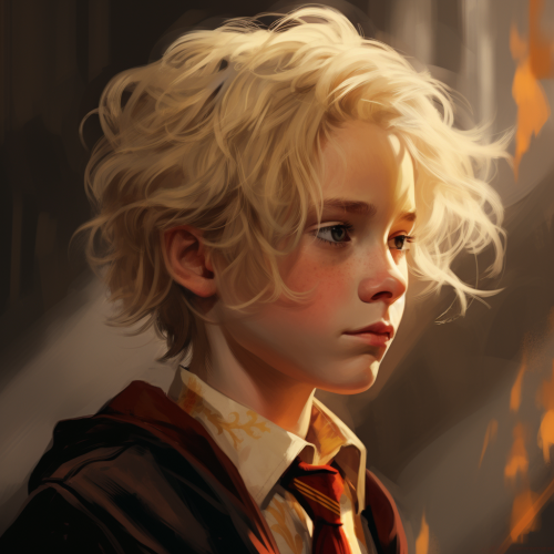 Profile picture of a Gryffindor boy with blond hair Profile picture of a Gryffindor boy with blond hair