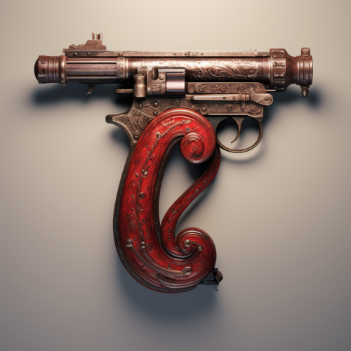 Gun-Shaped Number Two Illustration