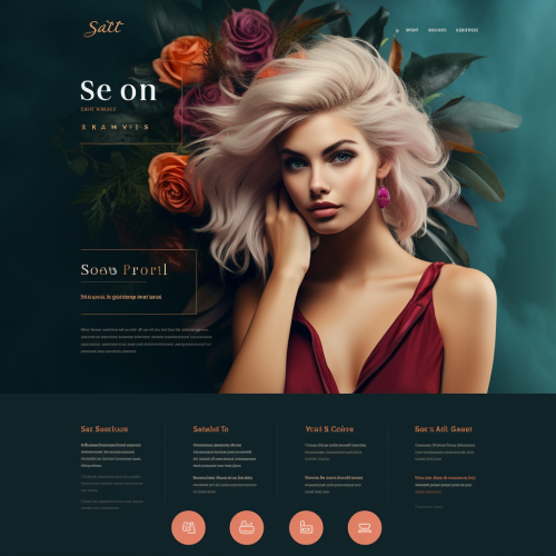 Modern hair salon with trendy styling stations