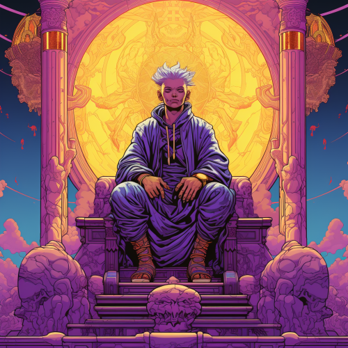 Halfling Priest at Throne