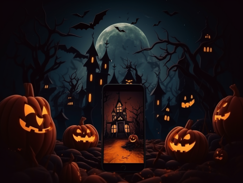 Halloween abstract image with dark atmosphere Halloween abstract image with dark atmosphere